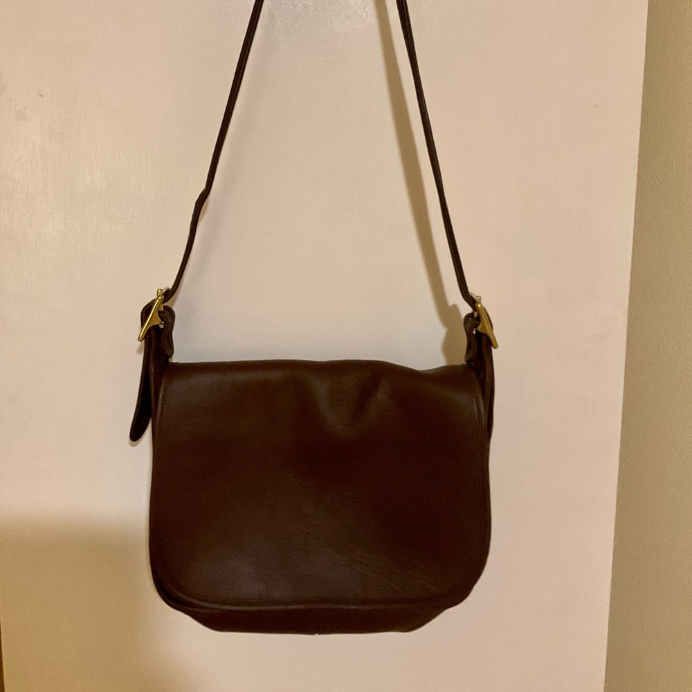 VTG Coach Patricia Saddle Flap Crossbody Messenger Bag 9951